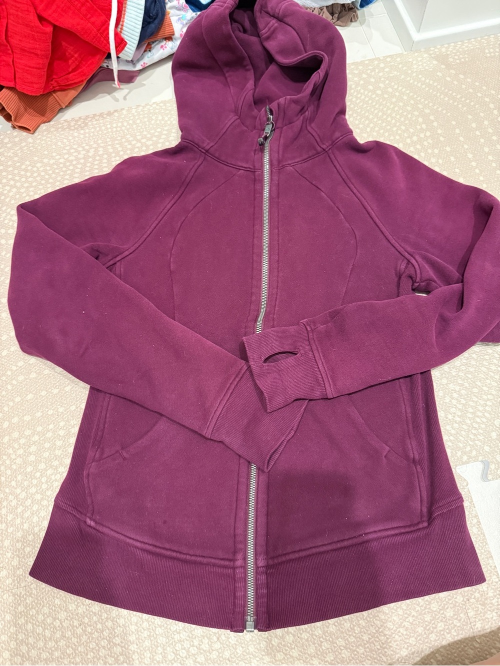 Lululemon Scuba Hoodie Full-Zip Hooded Jacket in Plum or magenta